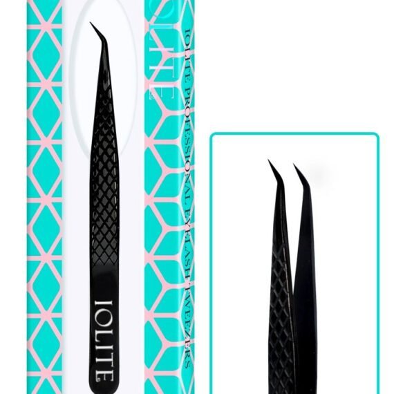 Lash Tweezers Professional Stainless Steel Curved Precision Tweezer For Eyelash Extensions Volume Lashes Electronics Laboratory Work Jewelry Making Crafting Soldering 2D 3D False Lashes Nail Art