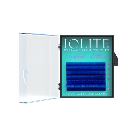 Colored Classic Lashes Eyelashes Ombre Blue C Curl 7T  Mix 2, Ibc7T