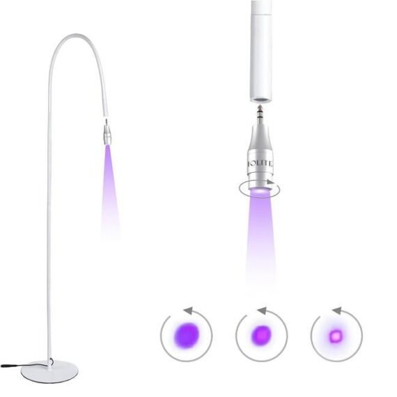 Uv Lash Lamp (White) Professional Uv/Led Lash Curing Lamp Cordless Rechargeable Uv Light For Eyelash Extensions Fast Glue Drying Safe Application For Lash Artists Salons Iuvllw