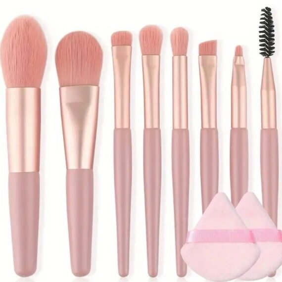 Face Eye Makeup Beauty Tool Kiy 8pcs/13pcs Prfessional Makeup Brushes 2 pcs Powder Puff Wth Strap 1pc Double Head Silicon Brush Complete Function Mkeup Beauty Accessories
