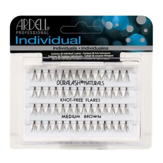56-Piece DuraLash Naturals False Eyelashes Set Medium Brown
