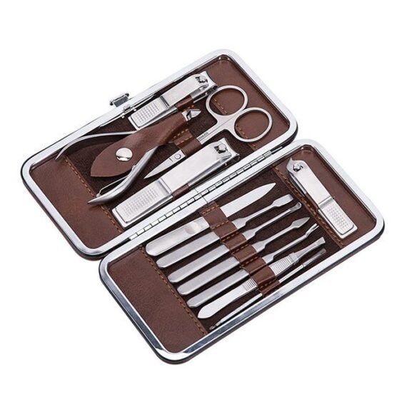 12-Piece Nail Clippers Manicure And Pedicure Set Silver