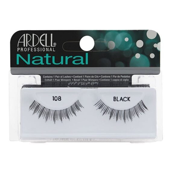 Natural False Eyelashes 108 Demi Black