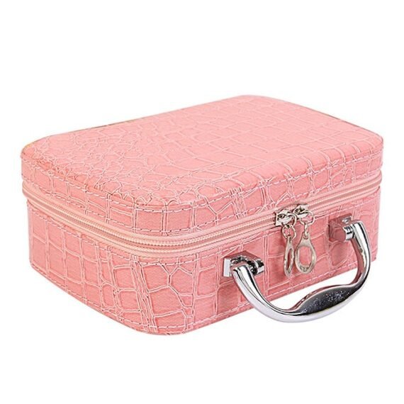 Makeup Cosmetic Artist Organizer Assorted Pink