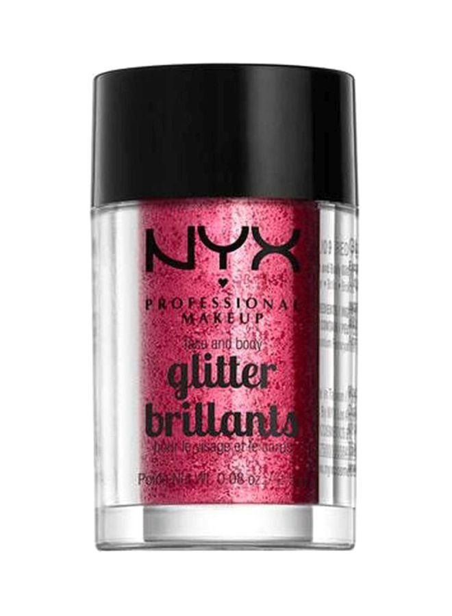 Face And Body Glitter Brilliants Red