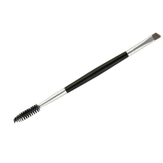 Double Headed Eye Makeup Brush Black/Silver