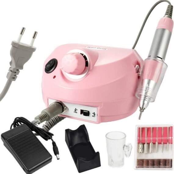 Professional Electric Drill Machine File Polisher Manicure Kit Pink