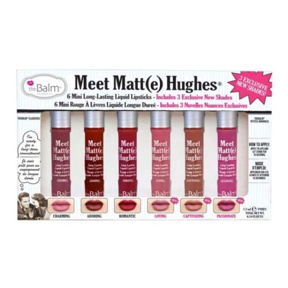 6-Piece Meet Matte Hughes Liquid Lipstick Set Romantic/Reliable/Faithful
