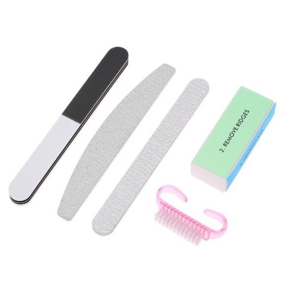 5-Piece Nail File Set Multicolour