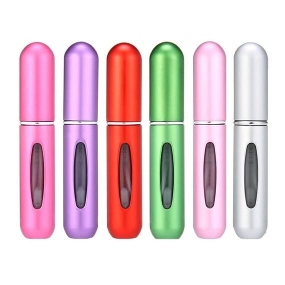 6-Piece Refillable Perfume Atomizer Bottle Multicolour
