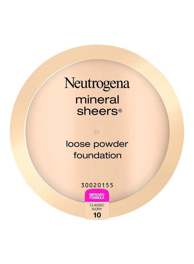 Mineral Sheers Loose Foundation Powder Classic Ivory 10