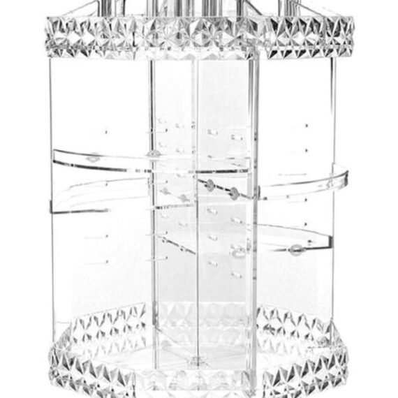 360 Degree Rotating Makeup Organizer Clear
