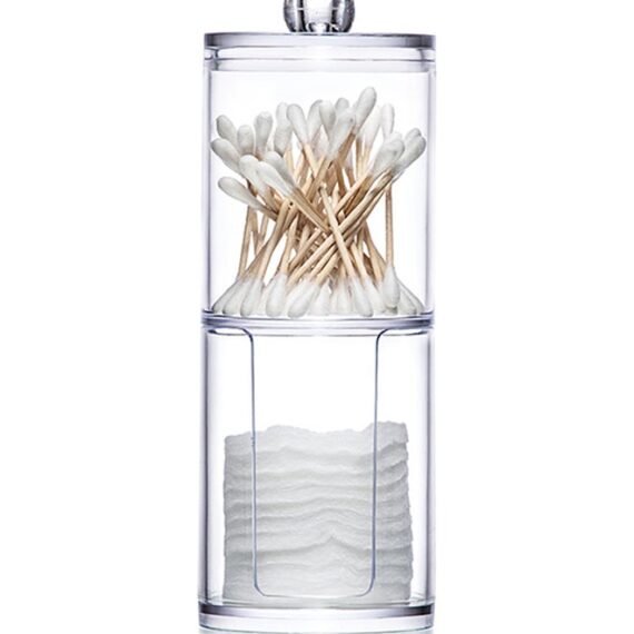 Two-Layer Cosmetics Storage Box Clear