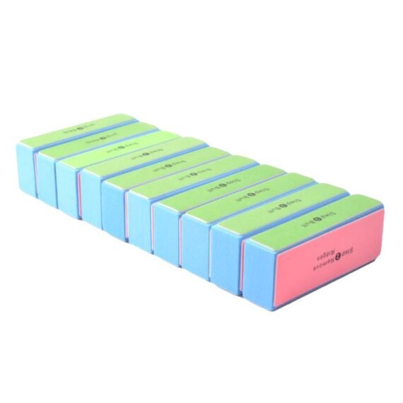 10-Piece Nail Buffer Set Multicolour