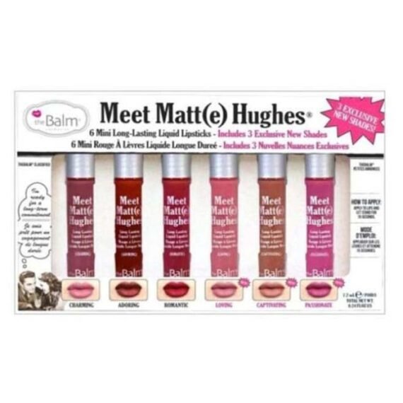 6-Piece Meet Matte Hughes Lipstick Set Multicolour