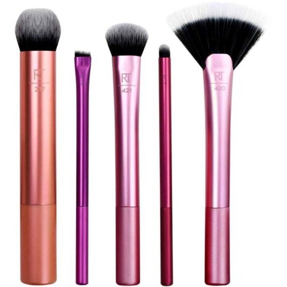 5-Piece Face Makeup Brush Set Multicolour