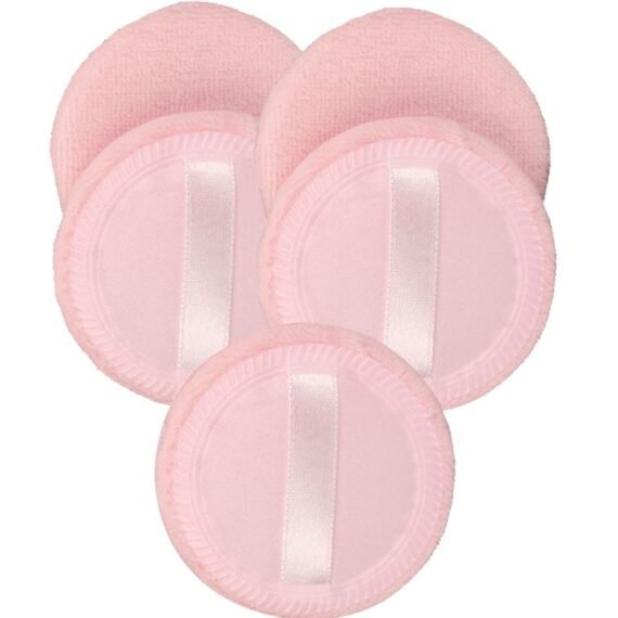 5-Piece Makeup Powder Puff Set Pink