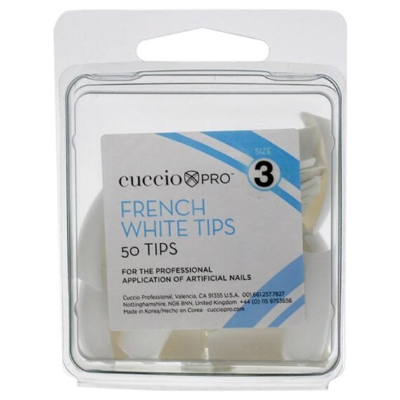 French White Tips- 50 Pc Acrylic Nails Clear