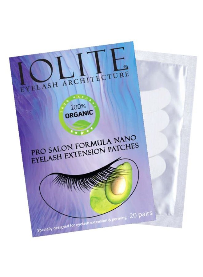 Pair Pf 20 Eye Lash Extension Patches White