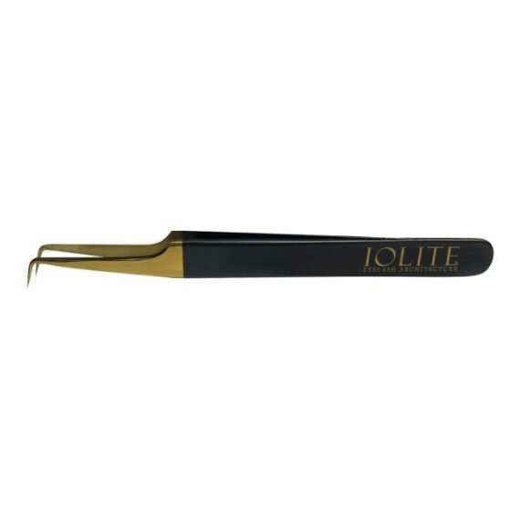 Eyelash Architecture L Shaped Tweezer Black/Gold