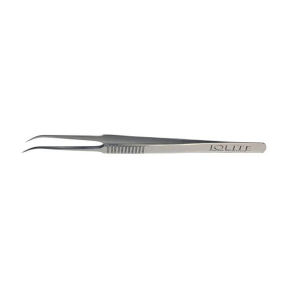 Eyelash Architecture Slim Curved Tweezers Silver