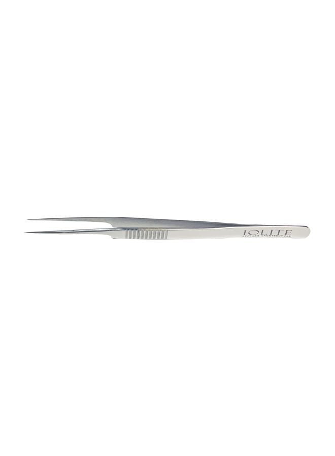 Eyelash Architecture Straight Curved Tweezers Silver