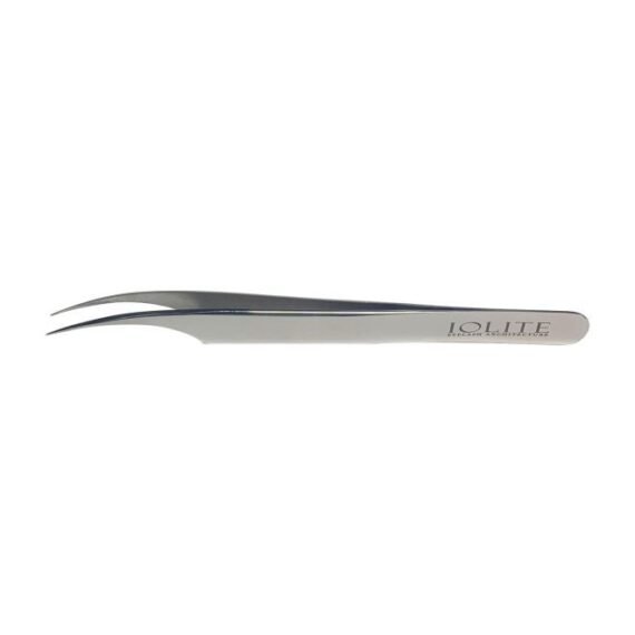 Eyelash Architecture Curved Tweezers Silver