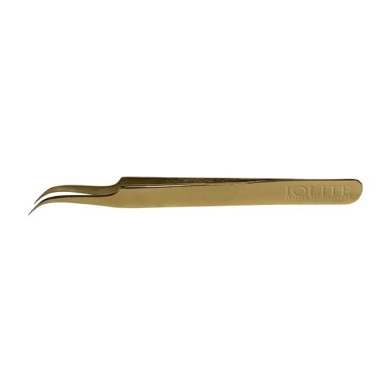 Eyelash Architecture Strong Curved Tweezers Gold