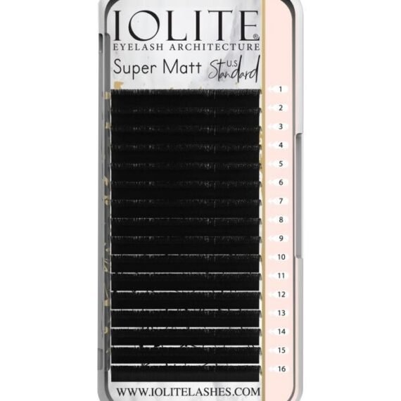 Pair Of 8 Super Matt B Curl False Eyelashes Black