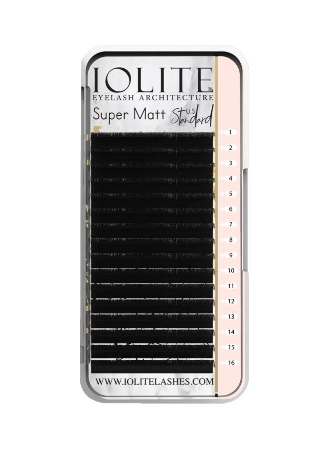 Pair Of 8 Super Matt D Curl False Eyelash Set Black