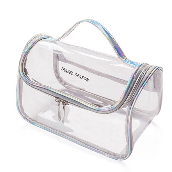 Travel Season Waterproof Cosmetic Bag White