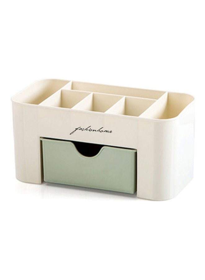 Cosmetics Plastic Storage Drawer Makeup Organizer Box Pale Green