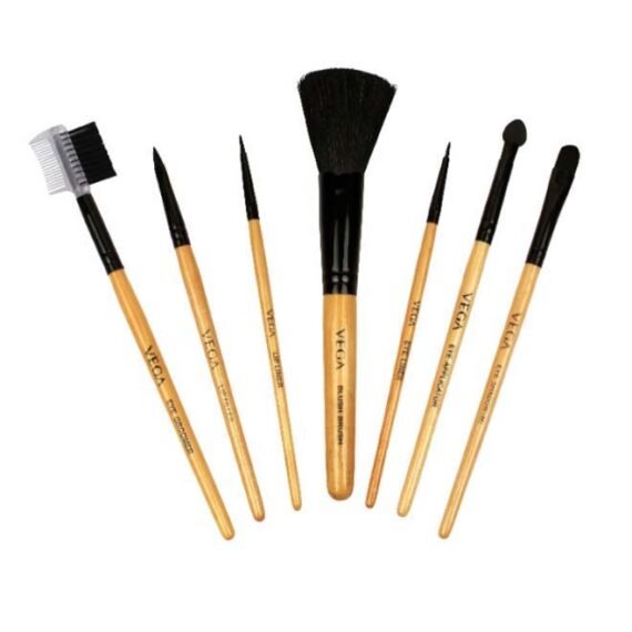 7-Piece Multi-Purpose Brush Set Beige/Black
