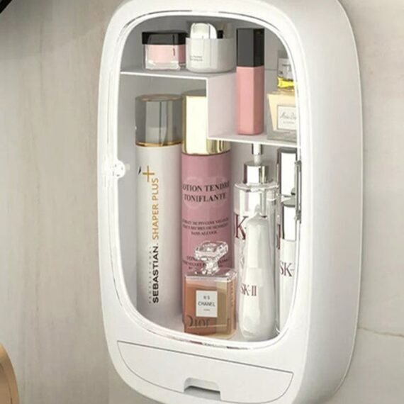 Wall Mounted Cosmetic Drawer Storage Box White