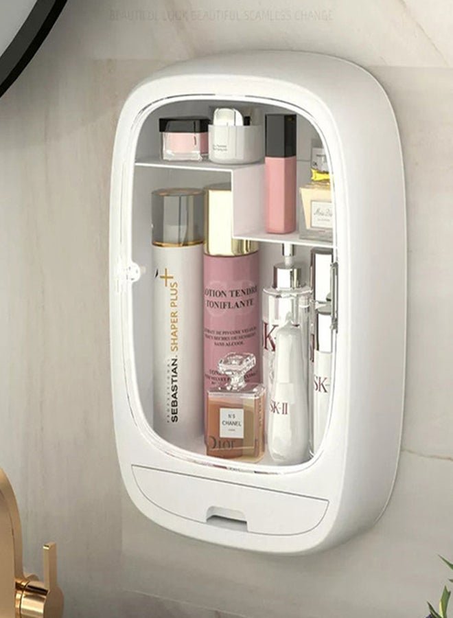 Wall Mounted Cosmetic Drawer Storage Box White