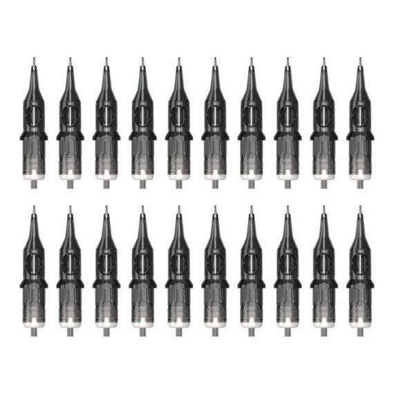 20-Piece Tattoo Cartridge Needle Black