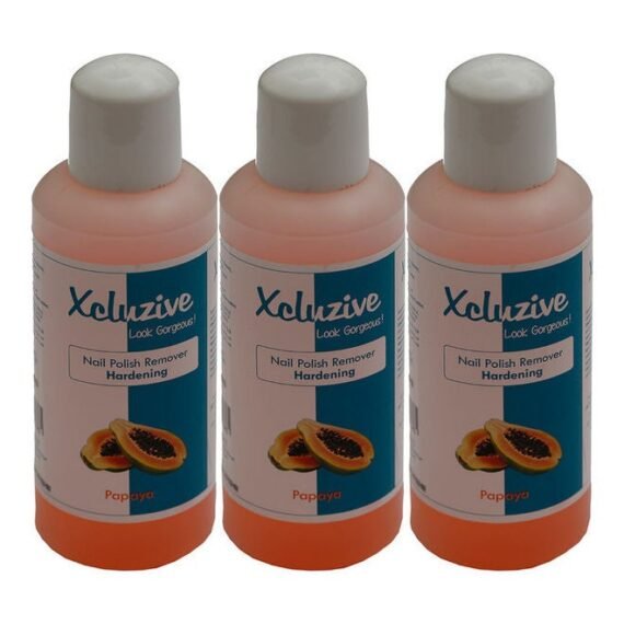 Pack of 3 Nail Polish Remover Papaya White