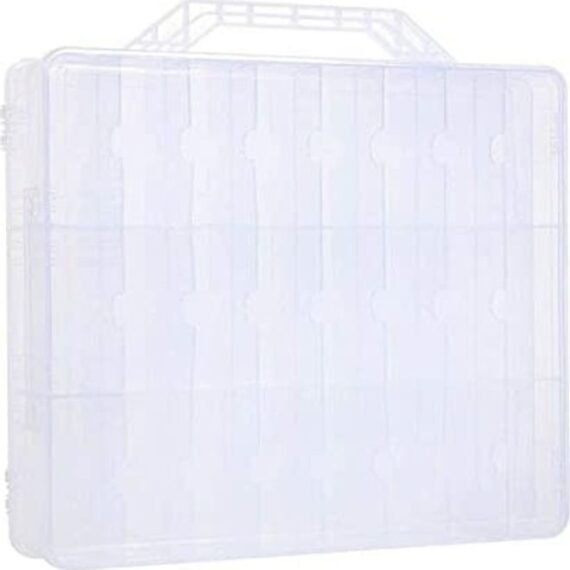 Portable Nail Polish Storage Box Organizer Clear
