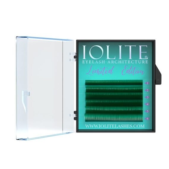 B Curl .01T Mix2 Color Eyelash Extension Green