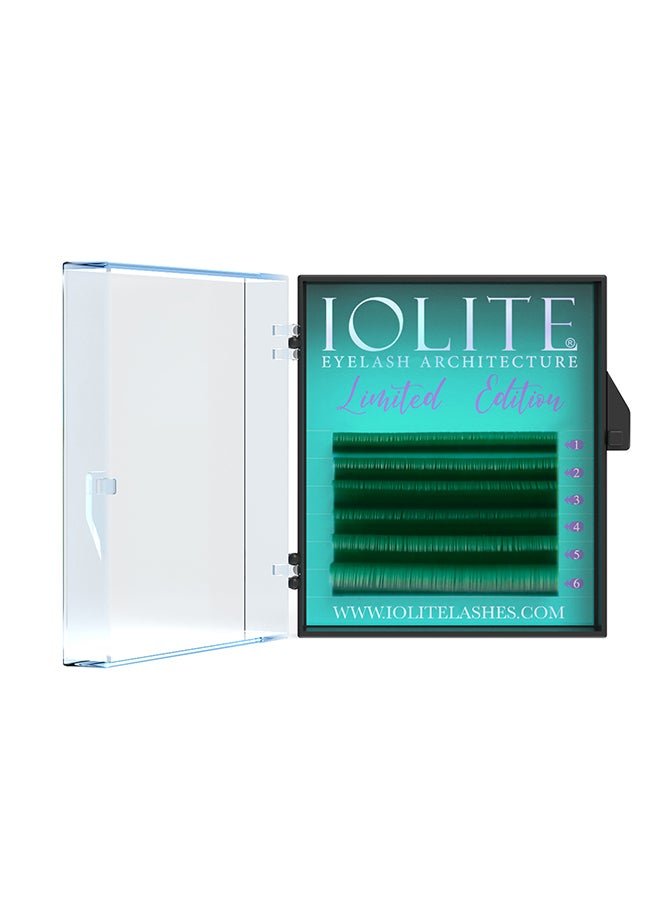 C Curl 7T Mix2 Color Eyelash Extension Green