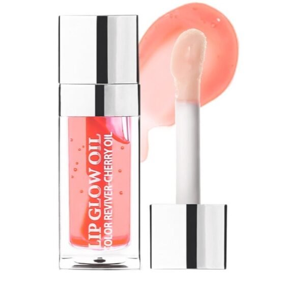 Lip Glow Oil, 2 In 1 Double Effect Lip Glow Oil, Keeps Your Lips Moisturized, Locks In Moisture And Maintains a Lasting Charm,Simple To Operate and Save Your Time #001