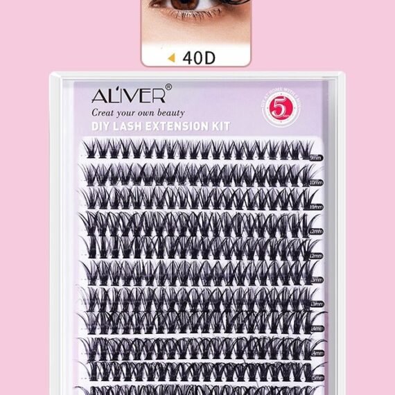 240 Pcs Lash Clusters Eyelash Extensions Wispy False Eyelashes Lash Clusters DIY Eyelash Extensions Individual False Eyelashes for Women 40D