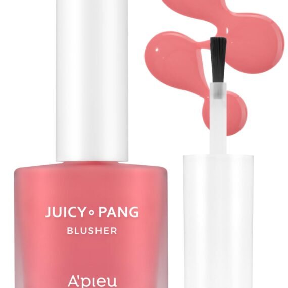 A'PIEU Juicy-Pang Water Blusher [PK01] â€“ Fruity Liquid Blush for Cheeks, Buildable & Blendable Color, Hydrating Dewy Finish with Fruit Extract Blend & Rose Flower Water, 0.31 fl oz