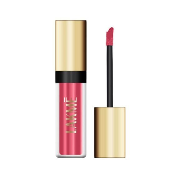 LAKMÉ Cushion Matte Lipstick, Long Lasting, Comfortable Velvet Matte Finish - Waterproof, Non Drying, Creamy Matte Lipstick, 4.5 G