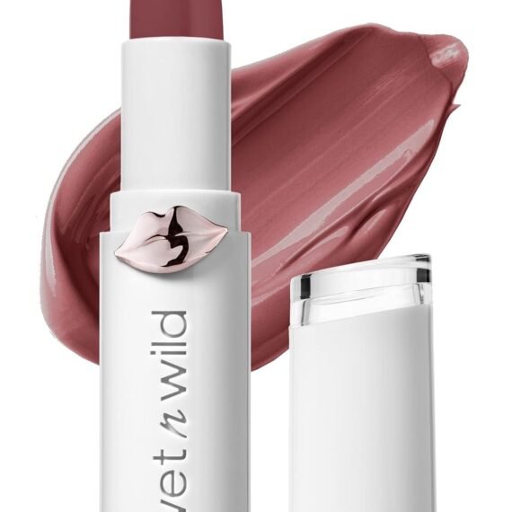 Mega Last High-Shine Lipstick Lip Color, Infused with Seed Oils For a Nourishing High-Shine, Buildable & Blendable Creamy Color, Cruelty-Free & Vegan - Rosé and Slay