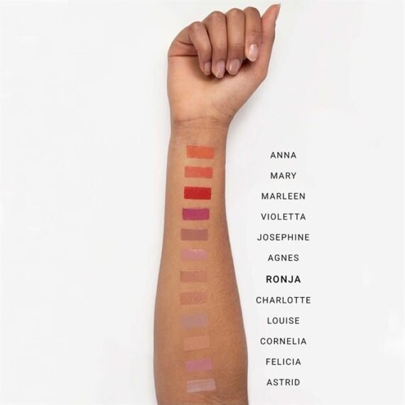Lip Gloss - Soft, Creamy Formula for Velvet Soft, Shiny Pout - Intense Vitamin E Hydration for Dry, Chapped Lips - Non-Sticky, Long Lasting Pigment - 018 Ronja - 0.27 oz