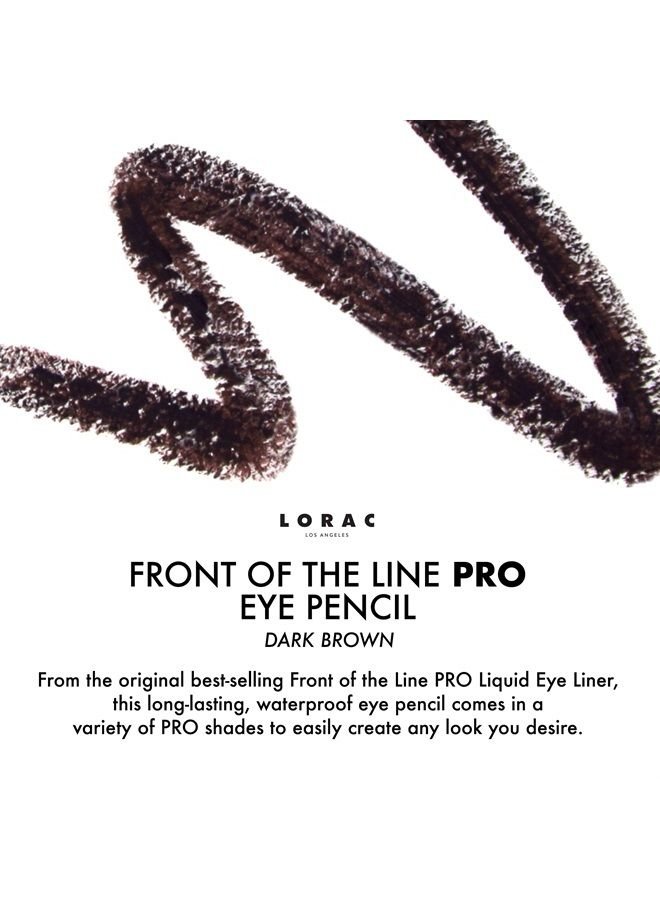Front of the Line Pro Eye Pencil, Dark Brown, 0.012 Ounce (Pack of 1)