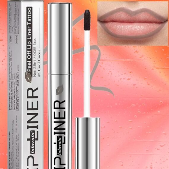 Peel Off Lip Liner Tattoo Peel Off Lip Stain Long Lasting Lip Stain Peel Off Infused with Hyaluronic Acid and Vitamin E Waterproof Long Lasting Highly Pigmented Matte Lip Tint Neutral Mauve 04
