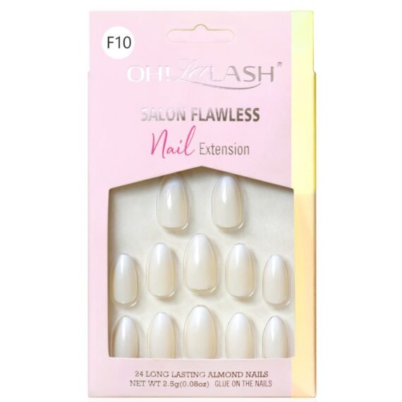 Designer False Nail Tips, Full Cover ABS Art Tips with Almond Cover