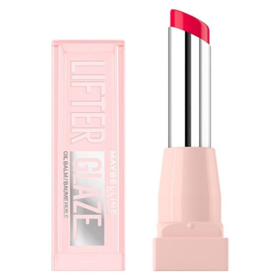 Maybelline New York Lifter Glaze Oil Balm, Hydrating Oil Balm With Hyaluronic Acid, Up to 24H Hydration, Cherry Swir 004